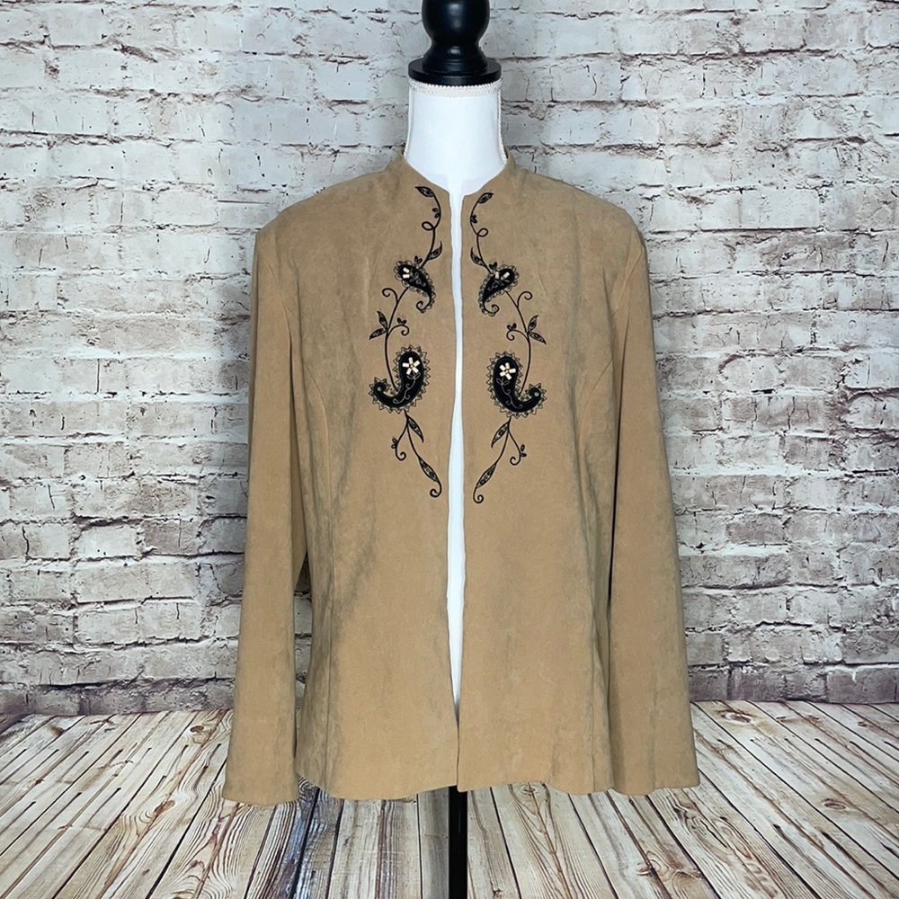 Studio 1 Womens Brown  Blazer